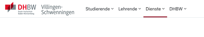 Header: moodle.dhbw-vs.de Moodle der DHBW Villingen-Schwenningen