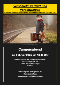 Plakat zum Campusabend, alle Infos befinden sich auch Text